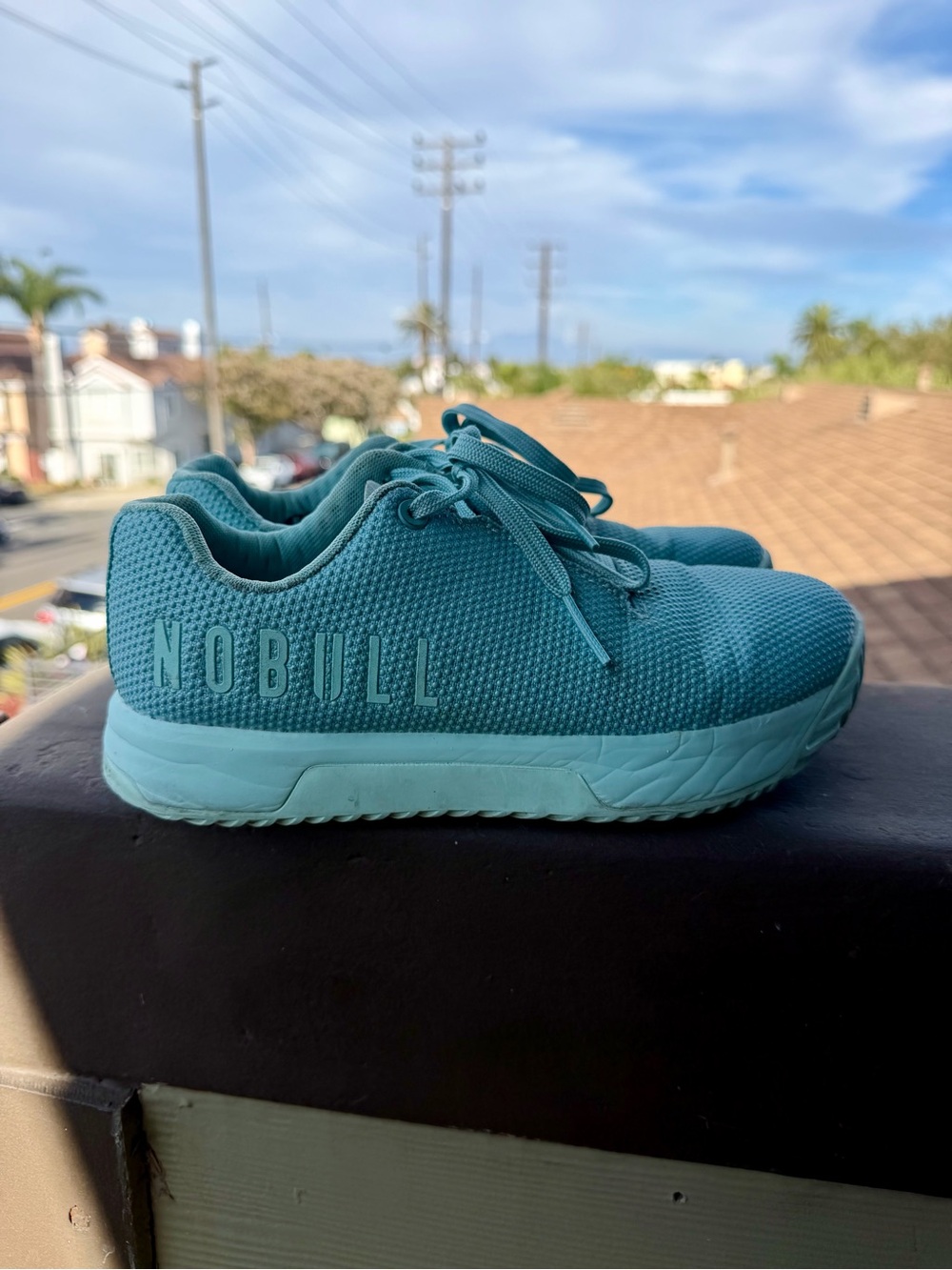 NOBULL Women’s Teal Mesh Training Sneakers